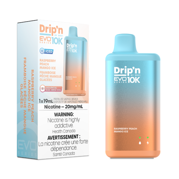 Drip’n EVO 10K – Raspberry Peach Mango Ice